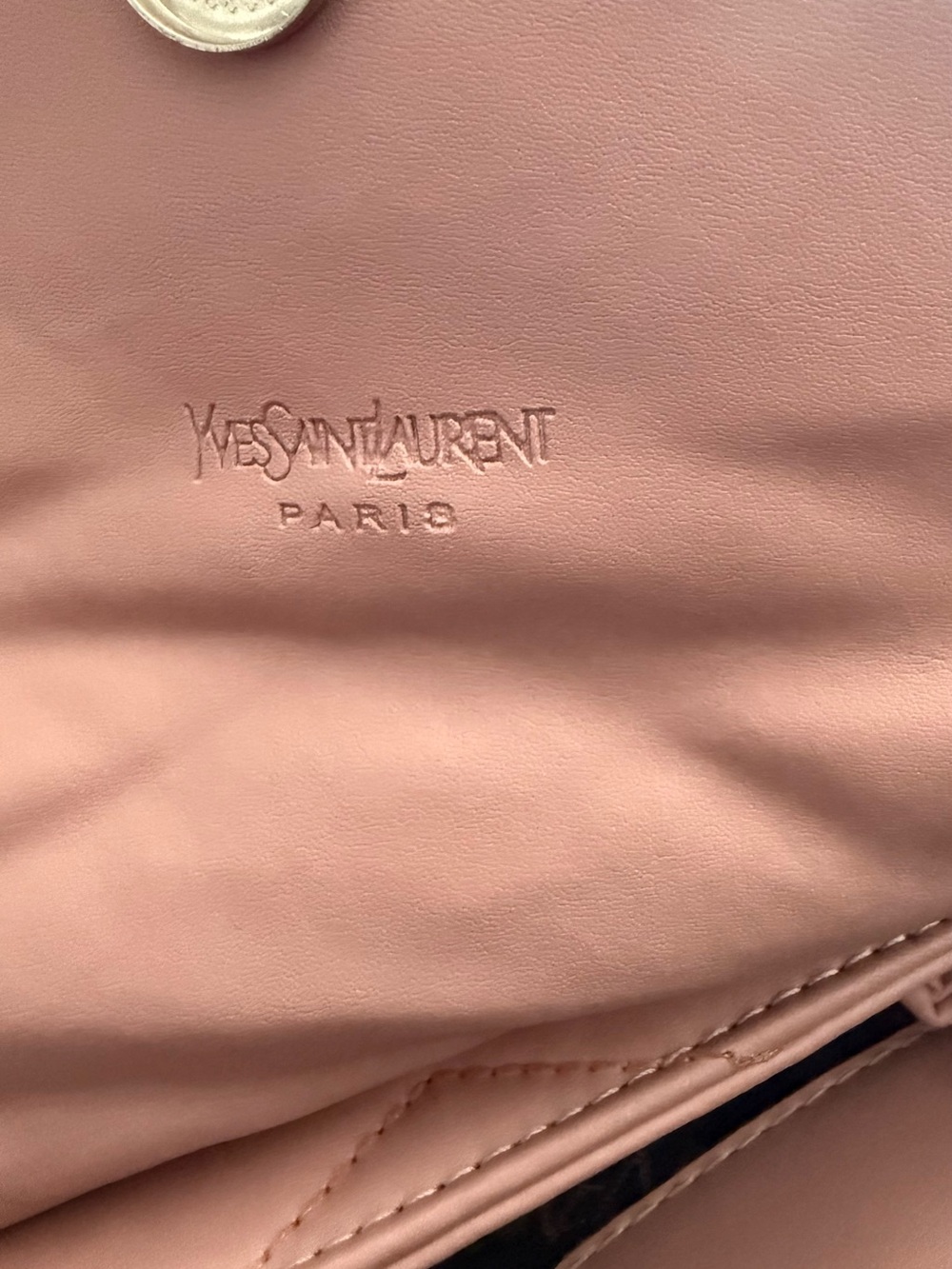 Blush Quilted Leather Chain Shoulder Bag - Picture 2 of 2